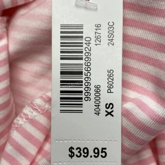 La Vie en Rose Pink Striped Pajama Set - Sizes XS - Picture 8 of 9
